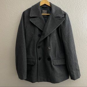Men’s small Heather grey Gap pea coat